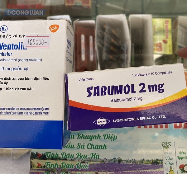 Thuốc xịt mang tên Ventolin thuộc danh mục thuốc kiểm soát đặc biệt của Bộ Y tế. Ảnh: Nguyễn Trung