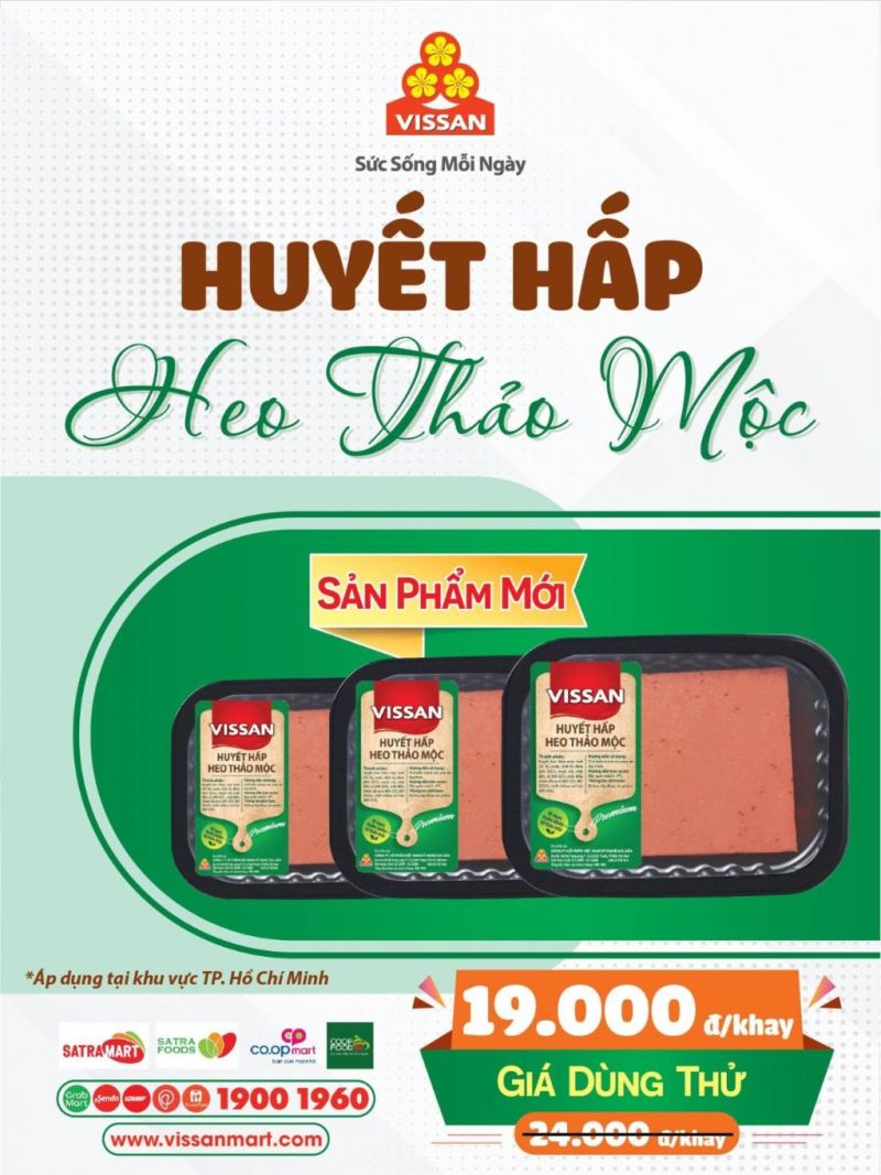Công ty VISSAN ra mắt sản phẩm Huyết hấp Heo Thảo Mộc