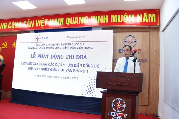 Ông Dương Quang Thành – Chủ tịch HĐTV EVN phát biểu tại buổi lễ