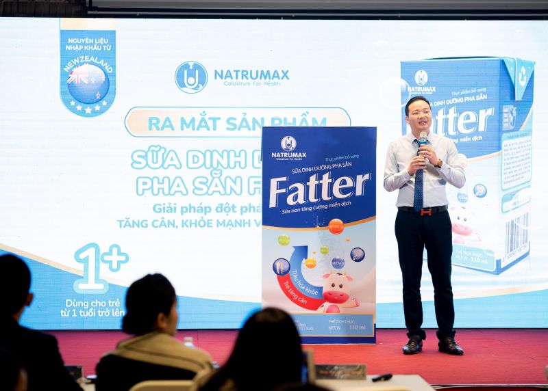 Chủ tịch Natrumax Việt Nam giới thiệu về Sữa non pha sẵn Natrumax Fatter+