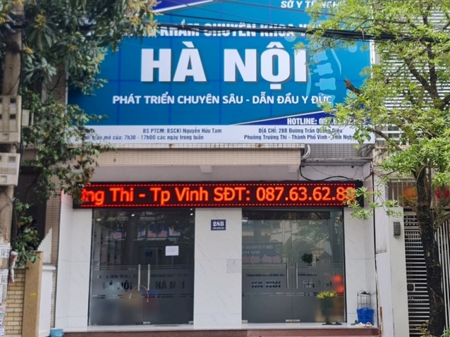 Phòng khám chuyên khoa Y học cổ truyền Hà Nội (có địa chỉ tại số nhà 28B, đường Trần Quang Diệu, phường Trường Thi, TP. Vinh bị cơ quan chức năng xử phạt 47 triệu đồng.