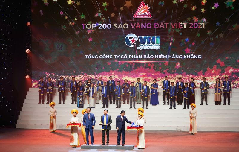 Tổng Công ty Cổ phần Bảo hiểm Hàng không (VNI) đã vinh dự nhận danh hiệu Giải thưởng Sao Vàng đất Việt 2021 do Trung ương Hội Doanh nhân trẻ Việt Nam tổ chức.