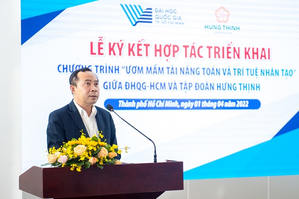 PGS.TS Vũ Hải Quân – Giám đốc ĐHQG-HCM phát biểu tại sự kiện