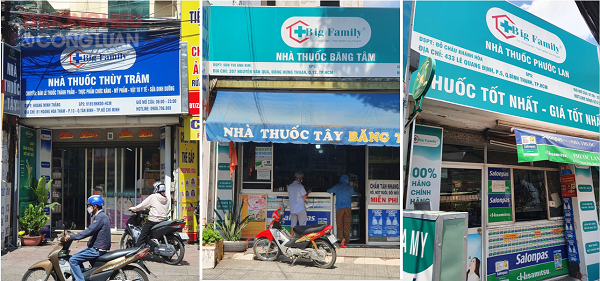 chuỗi nhà thuốc mang thương hiệu Big Family của Công ty Cổ phần Thương mại Dược phẩm Bigfam tại TP. Hồ Chí Minh vẫn công khai 