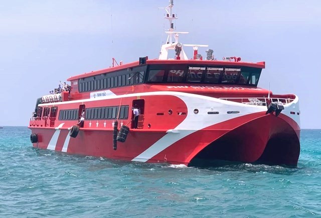 Tuyến vận tải thủy Đà Nẵng - Lý Sơn đã chính thúc đi vào khai thác