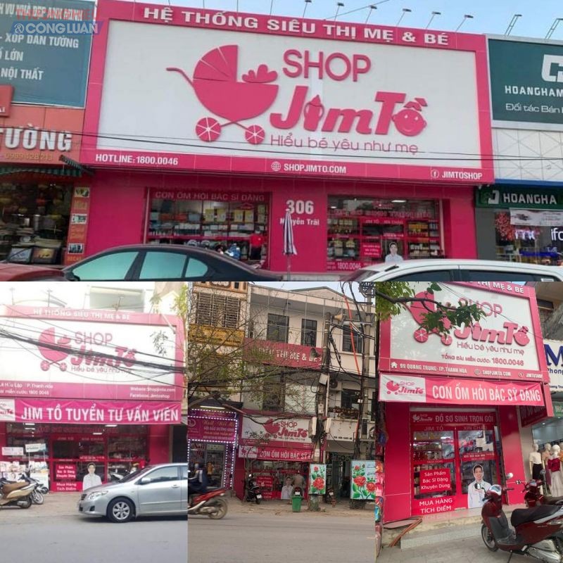 Một số cửa hàng trong chuỗi hệ thống Shop Jim Tồ