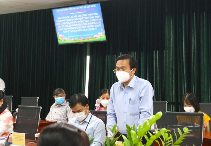Ông Cao Thanh Bình, Trưởng Ban Văn hóa - Xã hội, HĐND TP. Hồ Chí Minh đã thông báo hủy buổi giám sát