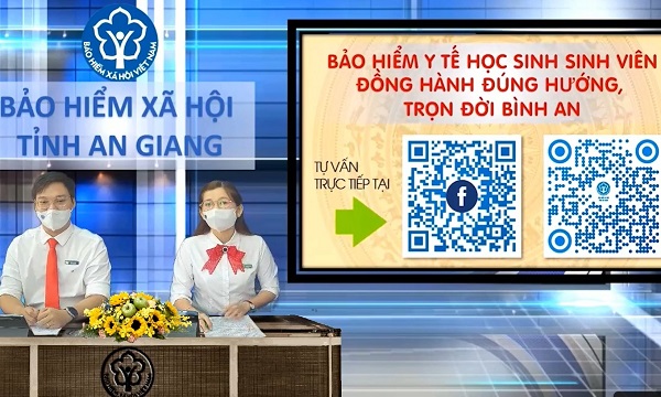 Một buổi livestream về chính sách BHXH, BHYT của BHXH tỉnh An Giang