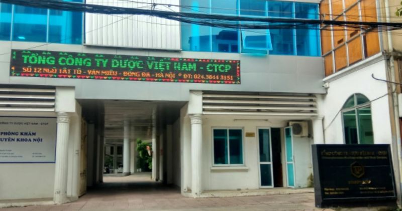Trụ sở Tổng công ty Dược Việt Nam - Vinapharm số 12 Ngô Tất Tố, Văn Miếu, Đống Đa, Hà Nội