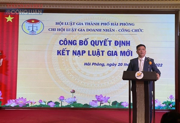 Đồng chí Nguyễn Văn Hải, chi hội trưởng chi hội Luật gia Doanh nhân và Công chức