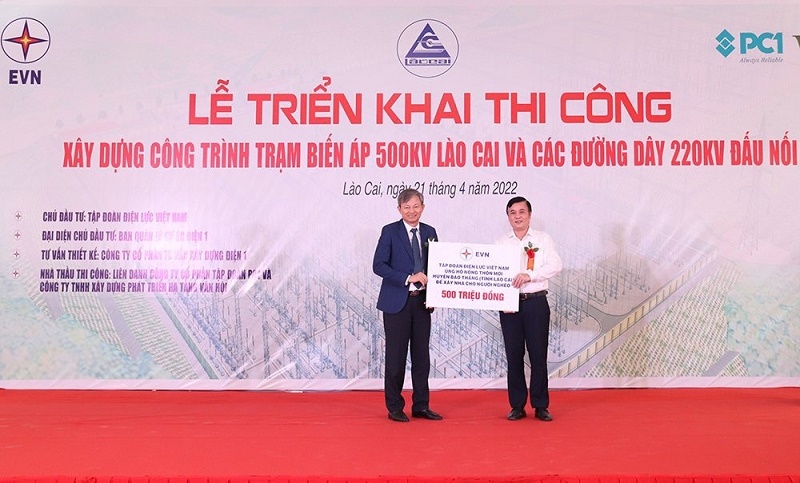 EVN ủng hộ huyện Bảo Thắng, tỉnh Lào Cai 500 triệu đồng để xây nhà cho người nghèo