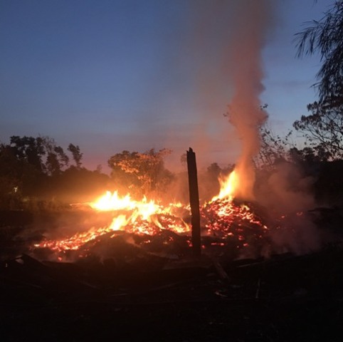 Một vụ cháy trong đêm ở xã Thuỷ Bằng (TP Huế)