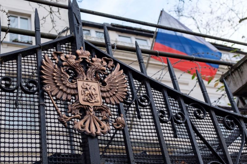 Đại sứ quán Nga tại London, Anh. Ảnh Reuters