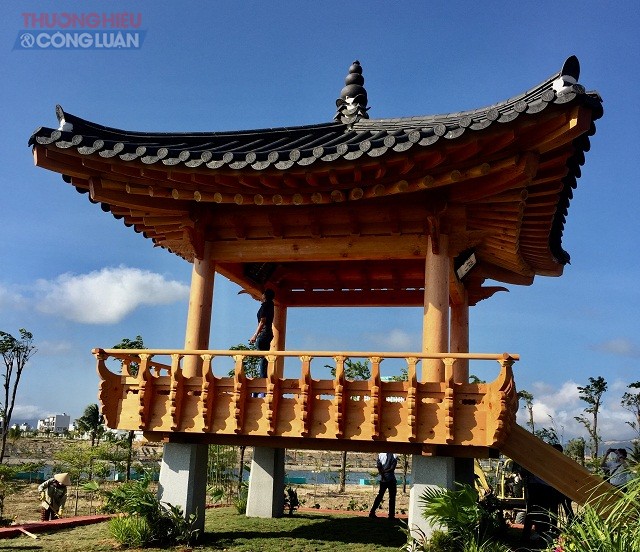 Nhà hóng mát Hàn Quốc được xây dựng tại Khu đô thị mới An Phú Thịnh, TP Quy Nhơn.