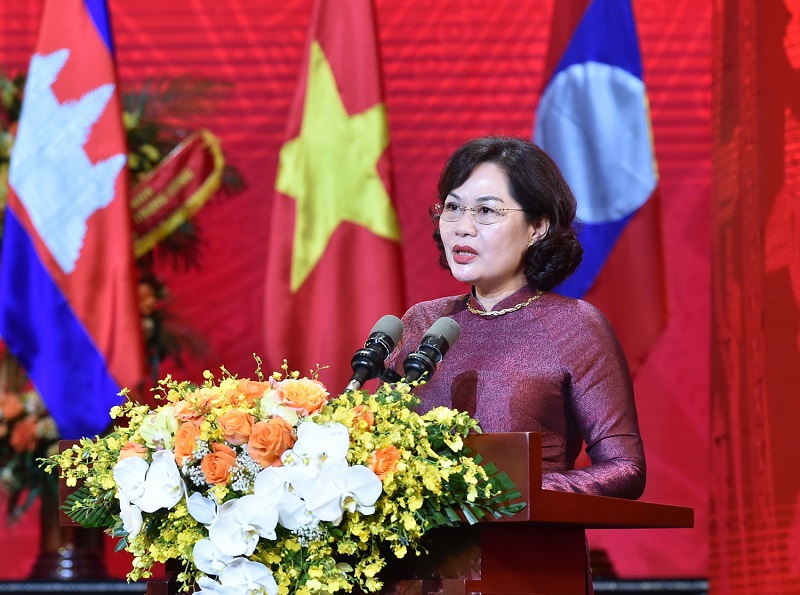 Thống đốc NHNN Nguyễn Thị Hồng phát biểu tại sự kiện