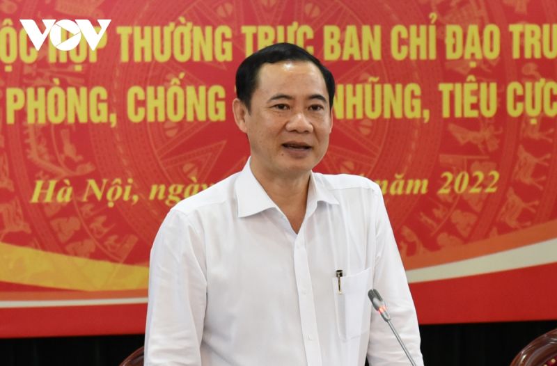 Phó Trưởng Ban Nội chính Trung ương Nguyễn Thái Học phát biểu tại họp báo chiều 27/04 Phó Trưởng Ban Nội chính Trung ương Nguyễn Thái Học phát biểu tại họp báo chiều 27/04