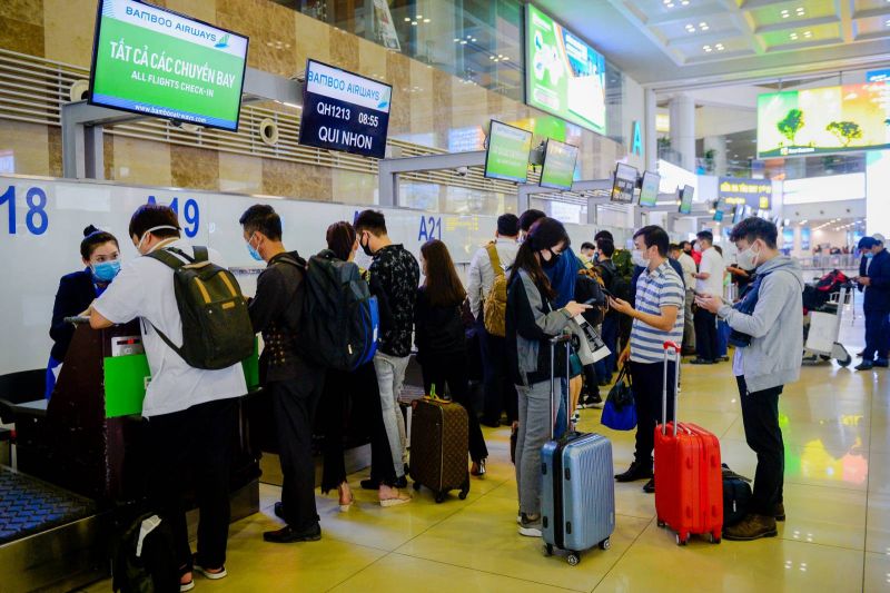 Lượng khách qua Sân bay quốc tế Nội Bài dự kiến tăng cao trong dịp nghỉ lễ 30/4-1/5.