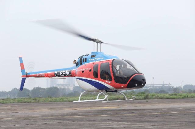 Trực thăng sử dụng cho dịch vụ bay du lịch tại Đà Nẵng thuộc chủng loại BELL 505. Đây là loại trực thăng du lịch hạng nhẹ hiện đại nhất hiện nay và được nhập nguyên chiếc từ Mỹ
