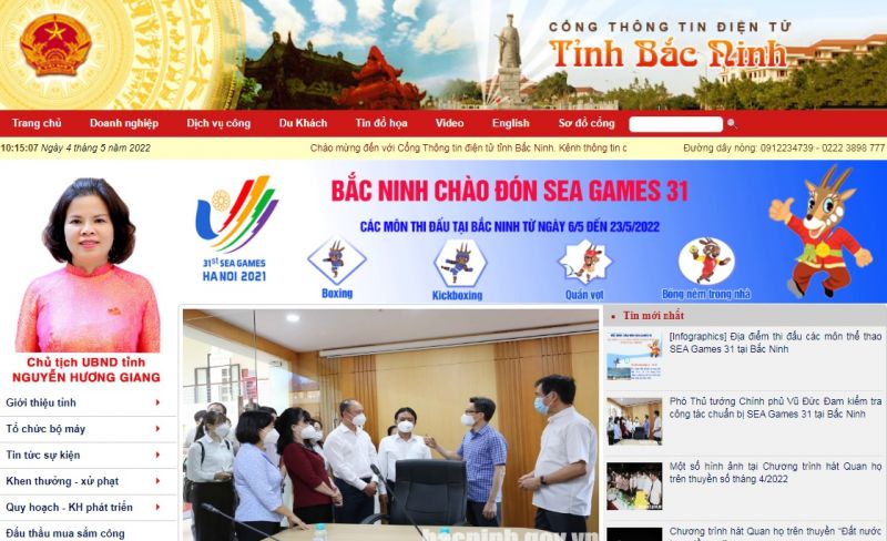 Website Cổng Thông tin điện tử tỉnh Bắc Ninh