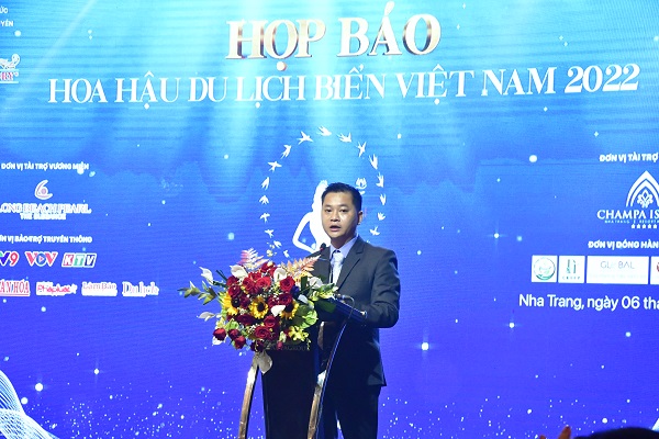 Ông Huỳnh Đức Hòa- Giám đốc Công ty TNHH Hunky Dory, Trưởng Ban tổ chức cuộc thi phát biểu