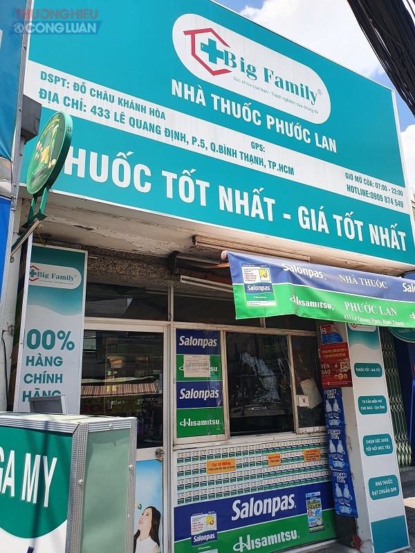 Nhà thuốc Big Family Phước Lan, số 433 Lê Quang Định, phường 5, quận Bình Thạnh, TP. Hồ Chí Minh