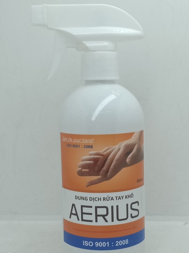 Dung dịch rửa tay khô Aerius chai 500ml