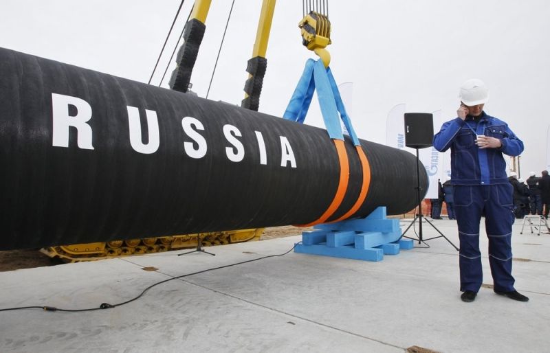Lễ khởi công một đường ống dẫn khí đốt Nga tại St. Petersburg năm 2010. Nguồn The Conversation