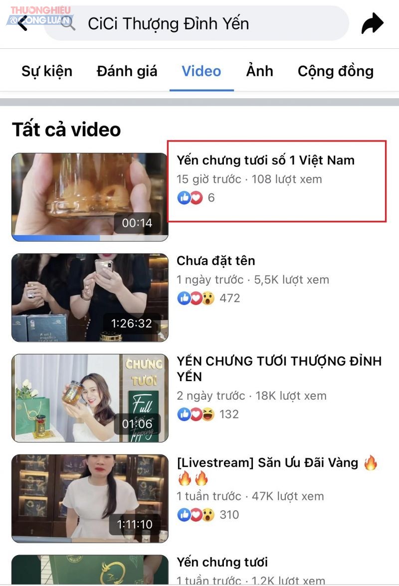 Trong một video mới nhất đăng ngày 11/05 trên Facebook, CiCi Thượng Đỉnh Yến quảng cáo 