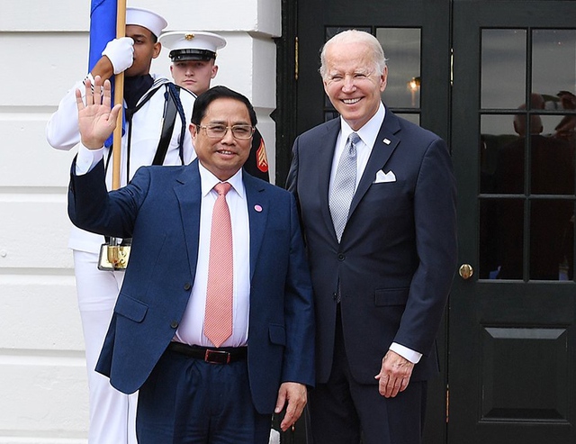 Tổng thống Joe Biden chia sẻ cá nhân ông luôn dành nhiều tình cảm cho đất nước và người dân Việt Nam. Ảnh VGP/Nhật Bắc