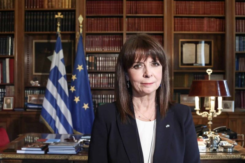 Tổng thống Hy Lạp Katerina Sakellaropoulou. Ảnh VOV.vn