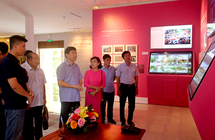 Lãnh đạo tỉnh tra kiểm tra công tác chuẩn bị Lễ khánh thành Nhà trưng bày Chủ tịch Hồ Chí Minh