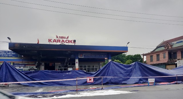 Đạp nhằm chân ga gây cháy cây xăng ở Huế