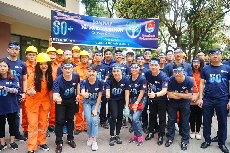 Tích cực hưởng ứng các hoạt động Giờ trái đất Tích cực hưởng ứng các hoạt động Giờ trái đất