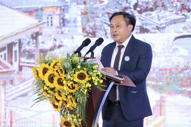 . 2, Phó Chủ tịch UBND tỉnh Lạng Sơn, Lương Trọng Quỳnh phát biểu tại buổi lễ
