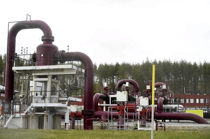 Trạm dẫn khí đốt của Công ty Gasum ở thị trấn Imatra, phía Đông Phần Lan. Ảnh: AFP