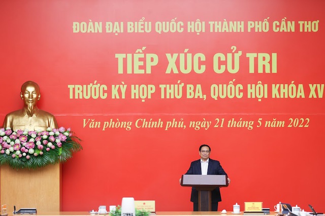 Thủ tướng nhấn mạnh sự quan tâm của Đảng, Nhà nước với ĐBSCL và TP. Cần Thơ - Ảnh: VGP/Nhật Bắc