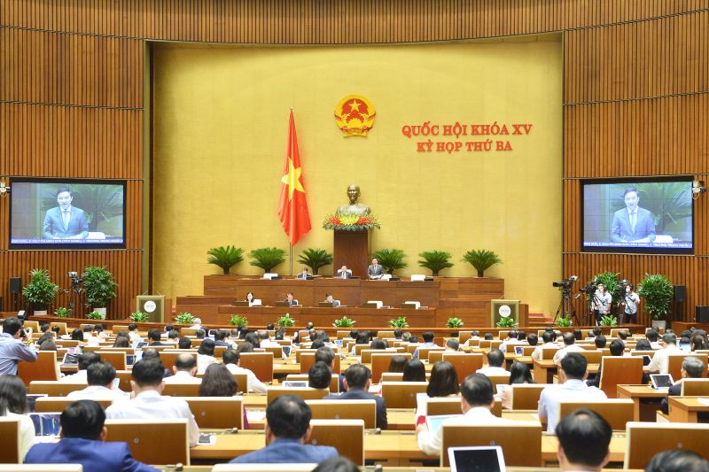 Kỳ họp thứ 3 Quốc hội khoá XV, ngày 24/05/2022. Ảnh Quochoi.vn
