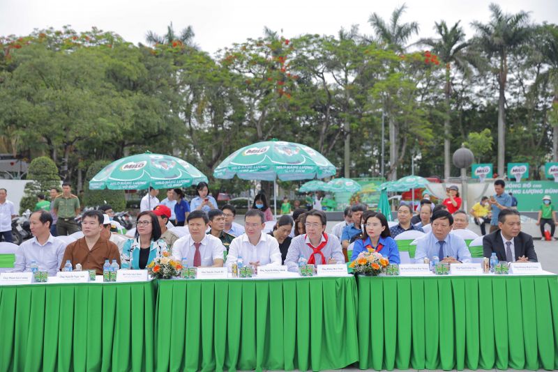 Sự kiện có sự tham dự của lãnh đạo các Bộ ban ngành trực thuộc trung ương và địa phương và Công ty Nestlé Việt Nam