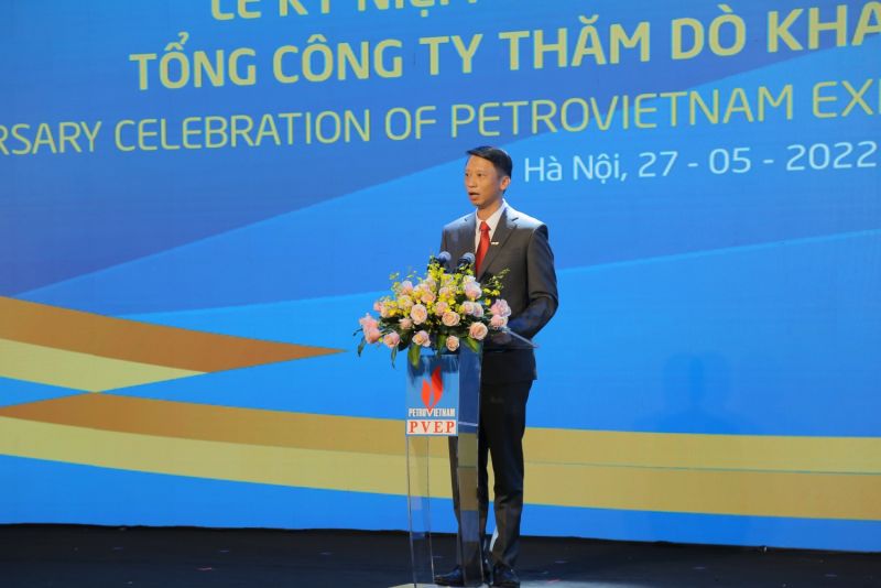 Tổng Giám đốc PVEP Trần Hồng Nam phát biểu khai mạc buổi lễ