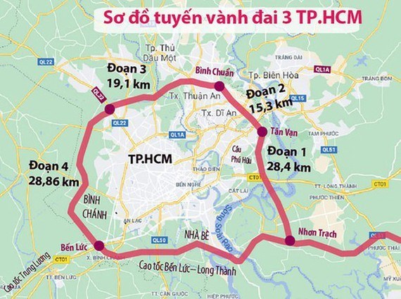 Dự án đường Vành đai 3 TP. Hồ Chí Minh có vai trò quan trọng trong việc thúc đẩy phát triển kinh tế - xã hội