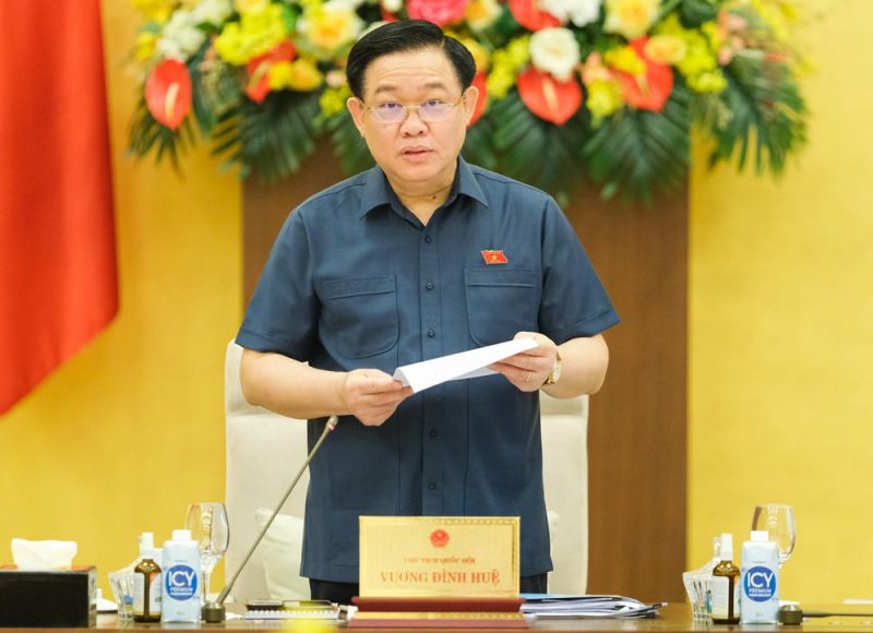Chủ tịch Quốc hội Vương Đình Huệ phát biểu kết luận