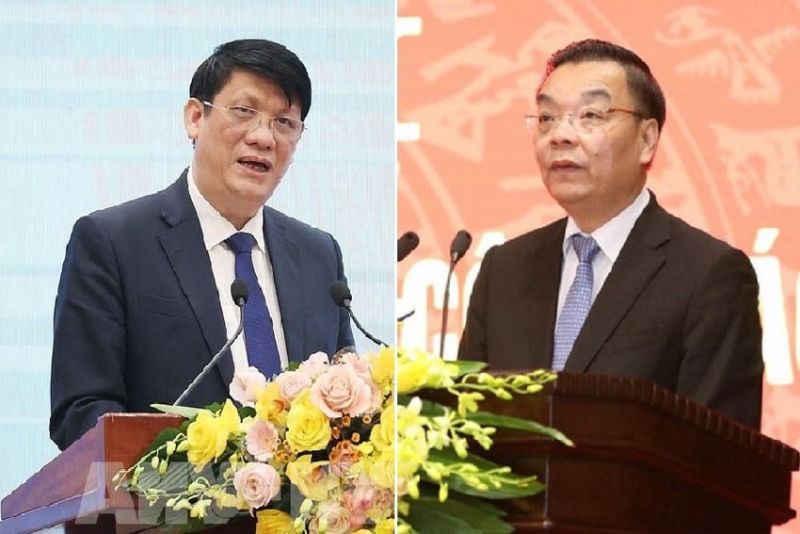 Ông Nguyễn Thanh Long và ông Chu Ngọc Anh. Ảnh TTXVN