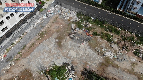 Hình ảnh thực tế tại khu đất dự kiến xây dựng tòa tháp Charm Diamond (khu phố Thống Nhất, phường Dĩ An, TP. Dĩ An, tỉnh Bình Dương)