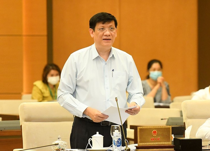 Bộ trưởng Bộ Y tế Nguyễn Thanh Long phát biểu tại một cuộc họp. Ảnh Nguyễn Nam
