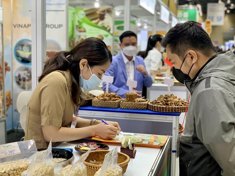 Khu gian hàng Việt Nam tại Triển lãm Seoul Food 2022