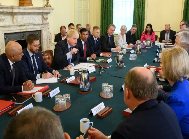 Thủ tướng Anh và các bộ trưởng họp nội các ngày 07/06. Nguồn PA