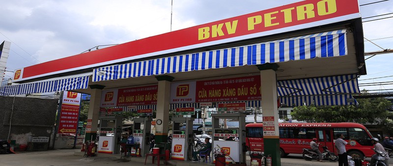 Một trong số các cửa hàng xăng dầu của công ty Bách Khoa Việt ở quận Bình Thạnh, TP HCM.