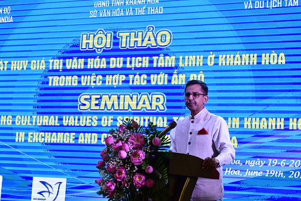 Ngài Paranay Verma- Đại sứ Ấn Độ tại Việt Nam phát biểu