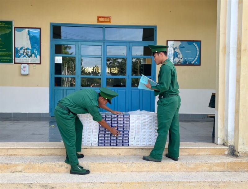 Tang vật thu giữ tại Đồn Biên phòng Cửa khẩu Quốc tế Hà Tiên