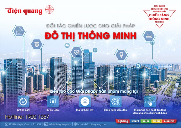 Trình diễn “Giải pháp chiếu sáng toàn diện – Đô thị thông minh” tại Hội chợ Triển lãm Quốc tế VietBuild 2022